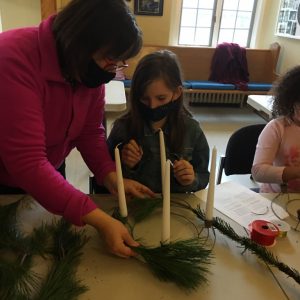 advent wreath making 6